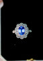 14K GOLD 2.25 CTW NATURAL SAPPHIRE & DIAMOND RING