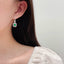 14K GOLD 2.17 CTW VIVID GREEN NATURAL EMERALD & DIAMOND EARRINGS