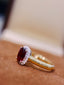 14K GOLD 1.13 CTW VIVID RED NATURAL RUBY & DIAMOND RING