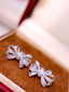 14K GOLD 0.32 CT NATURAL H DIAMOND EARRINGS