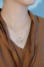 14K GOLD 0.60 CT NATURAL H DIAMOND NECKLACE