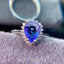 14K GOLD 3.5 CT NATURAL TANZANITE & DIAMOND RING