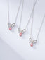 14K GOLD 0.20 CTW NATURAL PINK DIAMOND & DIAMOND NECKLACE