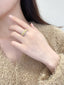 14K GOLD 1.05 CTW NATURAL YELLOW DIAMOND & DIAMOND RING