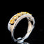 14K GOLD 1.05 CTW NATURAL YELLOW DIAMOND & DIAMOND RING