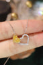 14K GOLD 0.4 CT NATURAL COLOR DIAMOND NECKLACE