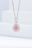 14K GOLD 0.77 CTW NATURAL PINK DIAMOND & DIAMOND NECKLACE