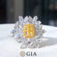 GIA CERTIFIED 14K GOLD 2.46 CTW NATURAL YELLOW DIAMOND & DIAMOND RING/PENDANT