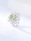 GIA CERTIFIED 14K GOLD 2.35 CTW NATURAL GREEN DIAMOND & DIAMOND RING/PENDANT