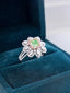 GIA CERTIFIED 14K GOLD 2.35 CTW NATURAL GREEN DIAMOND & DIAMOND RING/PENDANT