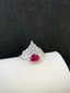 14K GOLD 1.95 CTW NATURAL RUBY & DIAMOND RING