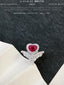 14K GOLD 1.95 CTW NATURAL RUBY & DIAMOND RING