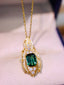 14K GOLD 1.62 CTW NATURAL TOURMALINE & DIAMOND PENDANT