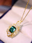 14K GOLD 1.62 CTW NATURAL TOURMALINE & DIAMOND PENDANT