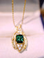 14K GOLD 1.62 CTW NATURAL TOURMALINE & DIAMOND PENDANT