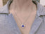 14K GOLD 3.04 CTW NATURAL SAPPHIRE & DIAMOND PENDANT