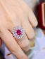 14K GOLD 3.00 CTW NATURAL PADPARADSCHA SAPPHIRE & DIAMOND RING