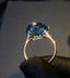 14K GOLD 29.3 CT NATURAL TOPAZ & DIAMOND RING