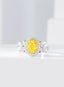 14K GOLD 1.76 CTW NATURAL YELLOW DIAMOND & DIAMOND RING