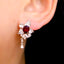 14K GOLD 2.71 CTW NATURAL RUBY & DIAMOND EARRINGS