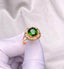 14K GOLD 3.5 CT NATURAL TOURMALINE & DIAMOND RING