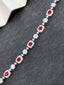 14K GOLD 4.64 CTW NATURAL RUBY & DIAMOND BRACELET