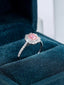 GIA CERTIFIED 14K GOLD 0.85 CTW NATURAL PINK DIAMOND & DIAMOND RING