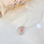 14K GOLD 0.30 CTW NATURAL PINK DIAMOND & DIAMOND NECKLACE