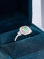 GIA CERTIFIED 14K GOLD 1.54 CTW NATURAL GREEN DIAMOND & DIAMOND RING