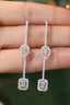 14K GOLD 1.16 CT NATURAL H DIAMOND EARRINGS