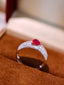 14K GOLD 1.04 CTW NATURAL RUBY & DIAMOND RING