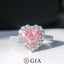 GIA CERTIFIED 14K GOLD 0.94 CTW NATURAL PINK DIAMOND & DIAMOND RING