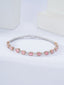 14K GOLD 2.08 CTW NATURAL PINK DIAMOND & DIAMOND BRACELET