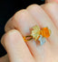 14K GOLD 2.7 CT NATURAL SPESSARTINE & DIAMOND RING