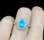 14K GOLD 0.95 CT NATURAL PARAIBA TOURMALINE & DIAMOND RING