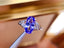 14K GOLD 3.64 CT NATURAL TANZANITE & DIAMOND RING