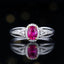 14K GOLD 0.81 CTW NATURAL RUBY & DIAMOND RING