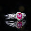 14K GOLD 0.81 CTW NATURAL RUBY & DIAMOND RING