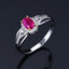 14K GOLD 0.81 CTW NATURAL RUBY & DIAMOND RING