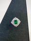 14K GOLD 3.03 CTW VIVID GREEN NATURAL EMERALD & DIAMOND RING/PENDANT