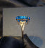 14K GOLD 14.60 CT NATURAL TOPAZ & DIAMOND RING