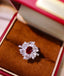 14K GOLD 1.75 CTW NATURAL RUBY & DIAMOND RING