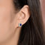 14K GOLD 1.35 CTW NATURAL SAPPHIRE & DIAMOND EARRINGS