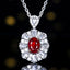 14K GOLD 1.79 CTW NATURAL RUBY & DIAMOND PENDANT