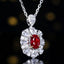 14K GOLD 1.79 CTW NATURAL RUBY & DIAMOND PENDANT