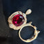 14K GOLD 5.15 CT NATURAL TOURMALINE & DIAMOND RING/PENDANT