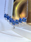 14K GOLD 3.30 CT NATURAL SAPPHIRE NECKLACE