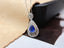 14K GOLD 1.10 CT NATURAL SAPPHIRE & DIAMOND PENDANT