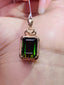 14K GOLD 10.40 CT NATURAL TOURMALINE & DIAMOND PENDANT