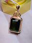 14K GOLD 10.40 CT NATURAL TOURMALINE & DIAMOND PENDANT